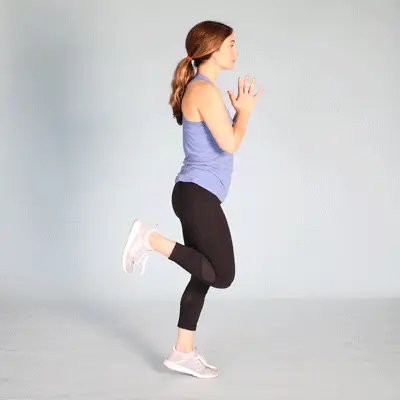 Butt kick gif